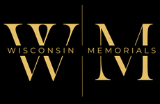 Gold Wisconsin Memorials Logo