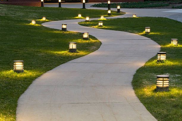 Concrete walkways