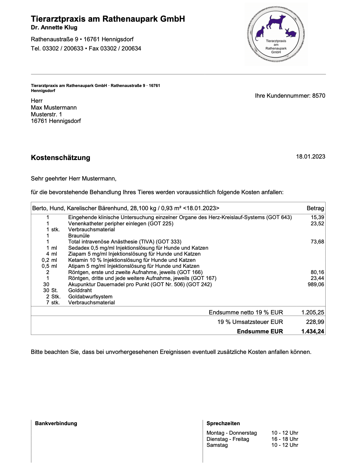 Beispielrechnung Goldakupunktur Beispielrechnung Goldakupunktur