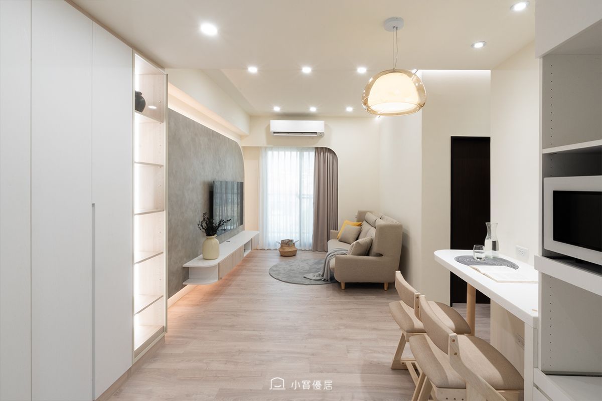 小寶優居18坪三房兩廳平面配置圖，小坪數房間與公共空間規劃