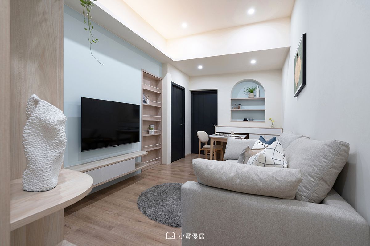 小寶優居第2889個室內設計作品：水藍色電視牆