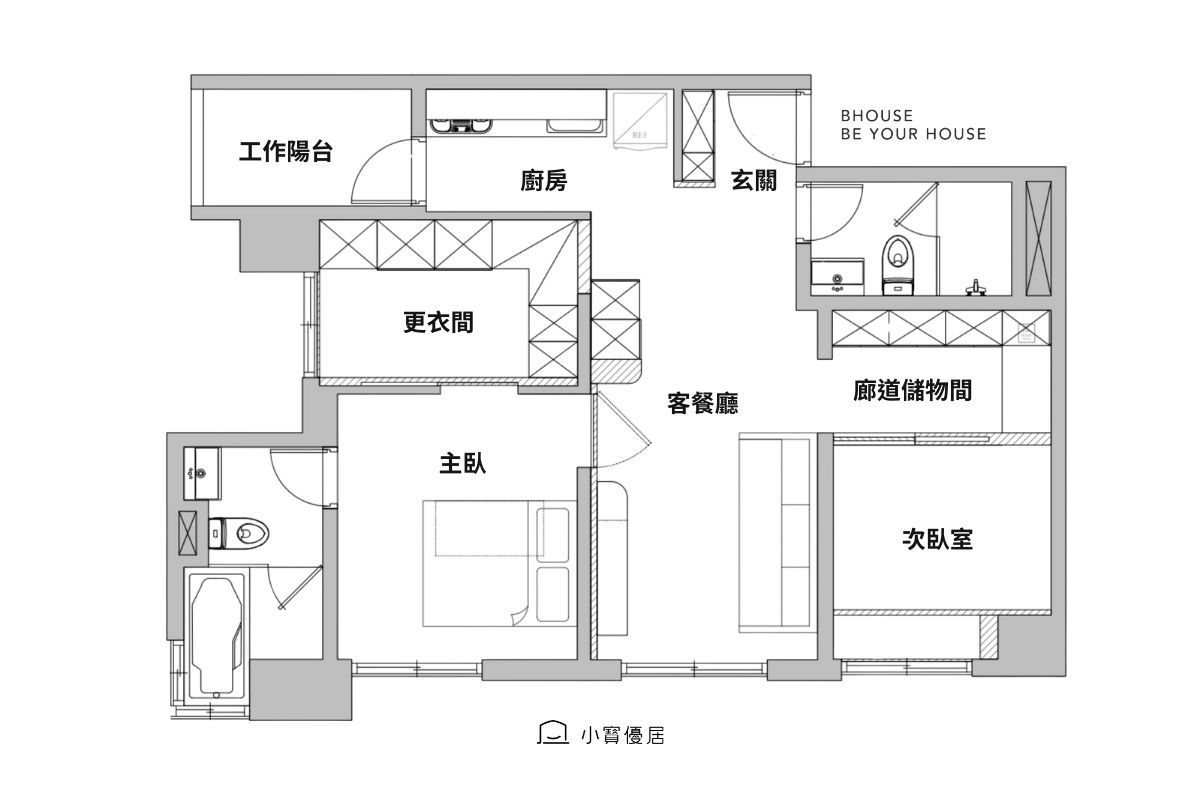 小寶優居案場平面圖