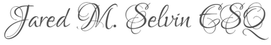 The name jared m. selvin is written in cursive on a white background