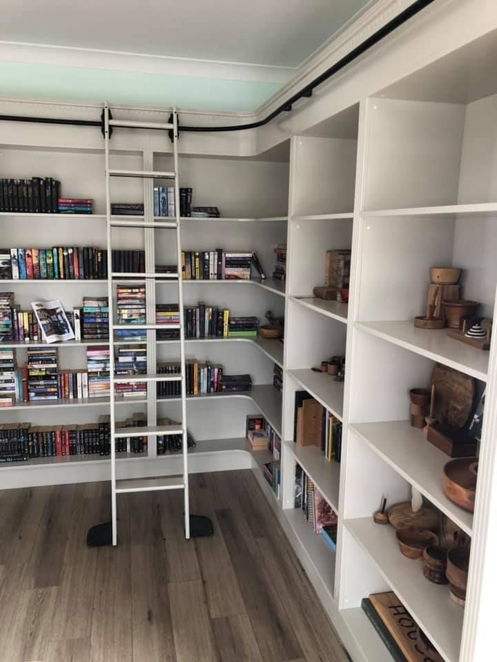 A Library With Lots of Books and a Ladder — Moore Than Just Kitchens In Wee Waa, NSW