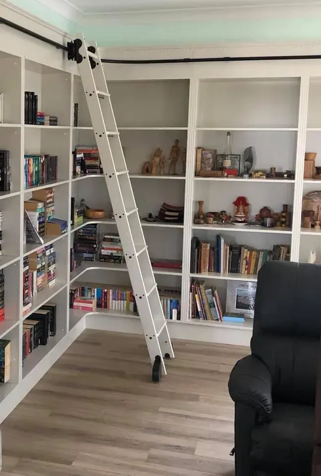 There is a Ladder in the Middle of a Bookshelf — Moore Than Just Kitchens In Manilla, NSW
