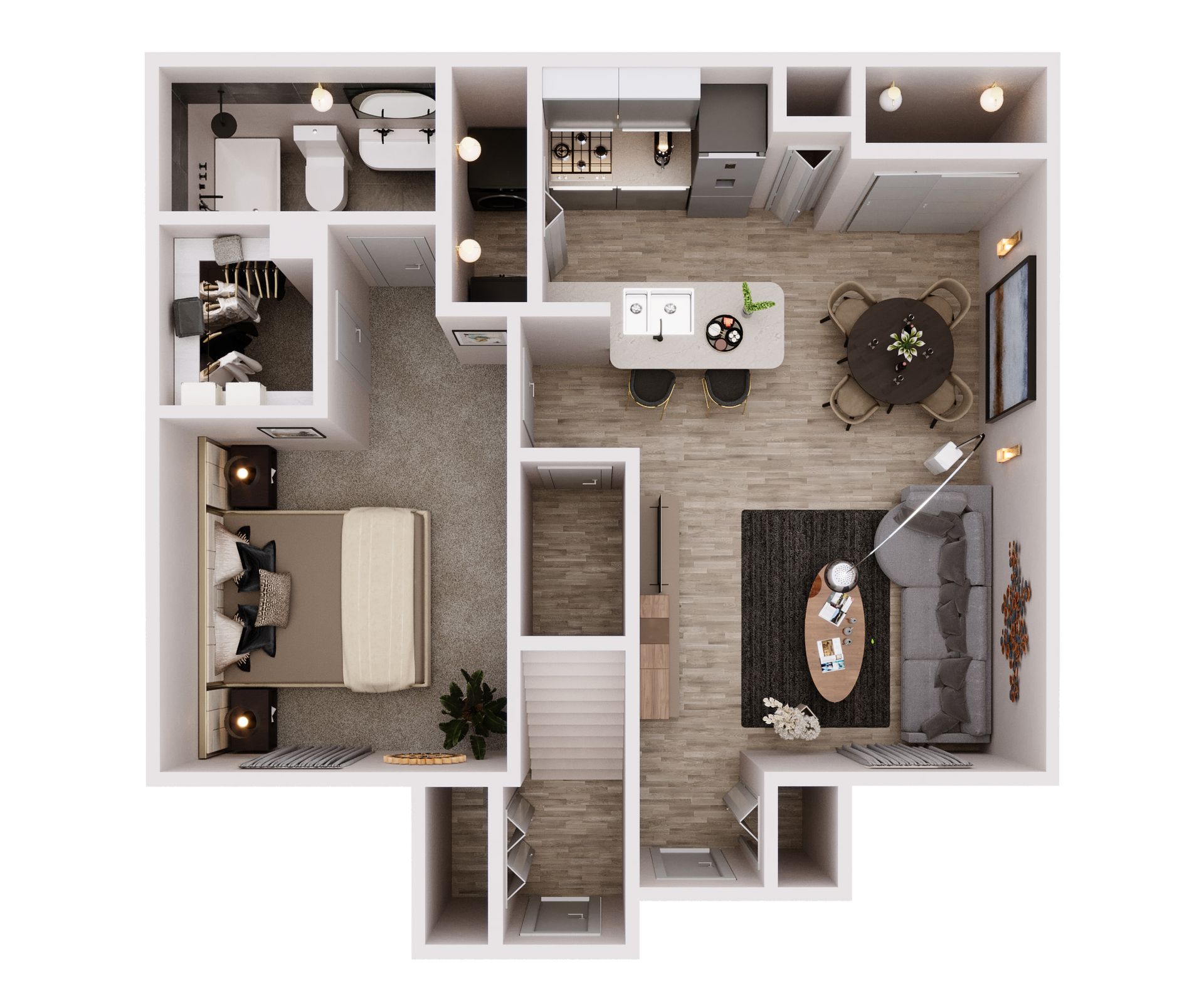 Floor Plan - 1 Bed | 1 Bath
