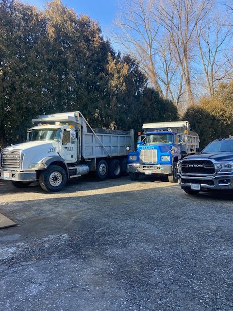 Company Dump Trucks — Hawthorne, NY — Better Home Sewage Services, Inc.