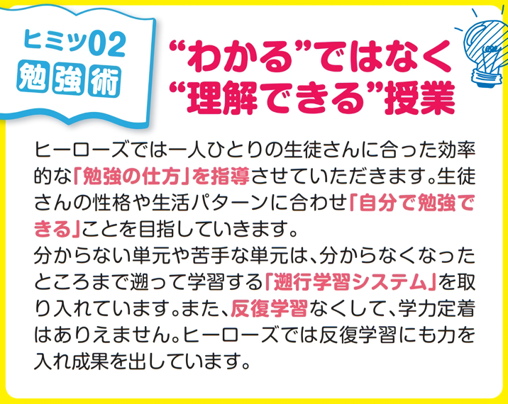 ヒミツ２・わかるではなく理解できる授業