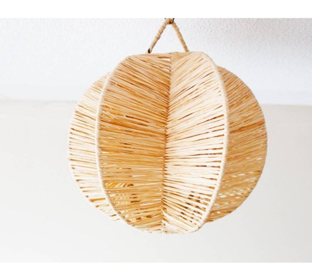 Marokkaanse raffia lamp