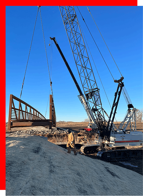 South Dakota Bridge Construction | Nolz Dragline & Construction