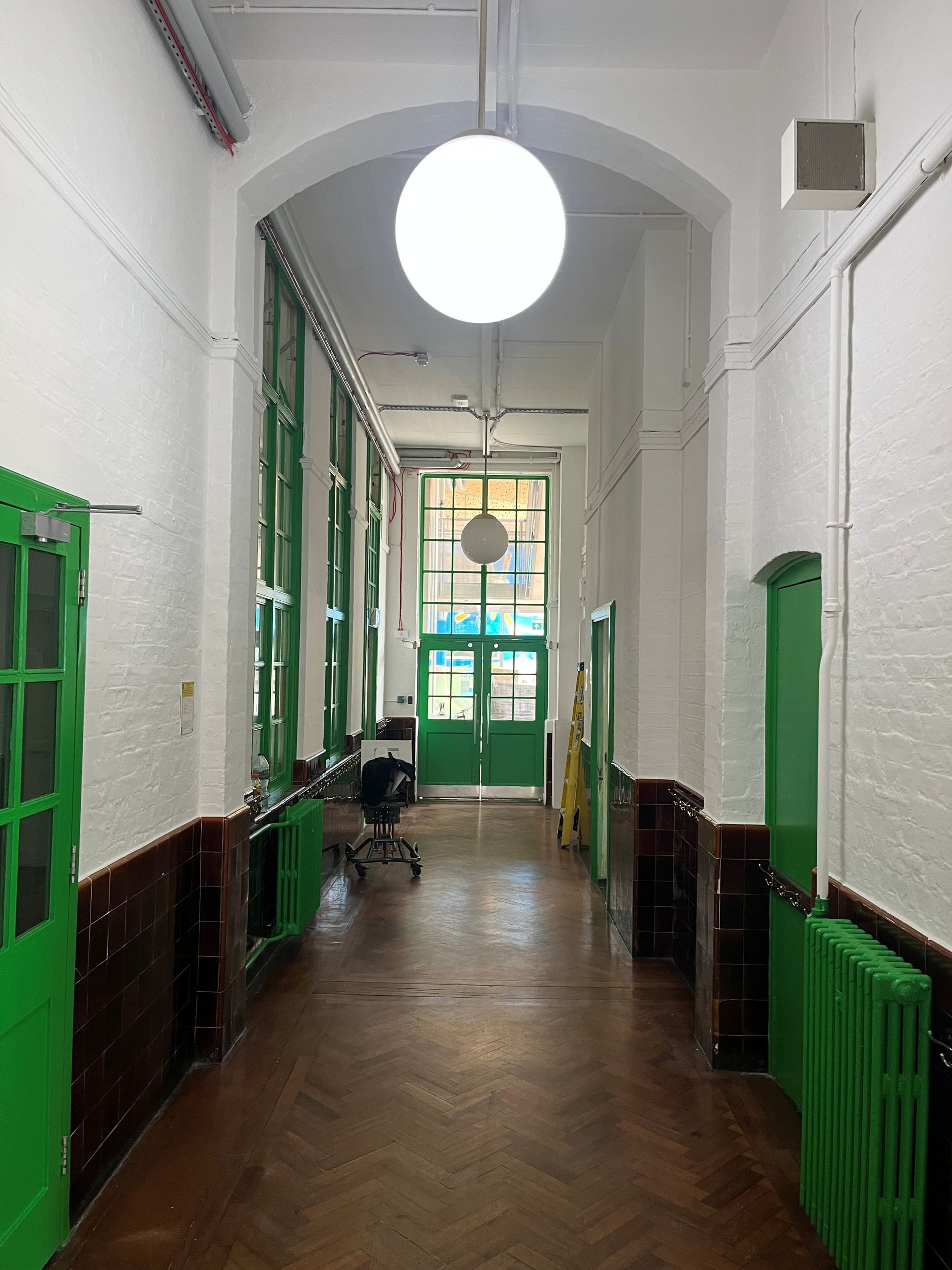 Painting and decorating works at Clapham Manor Primary School, Lambeth