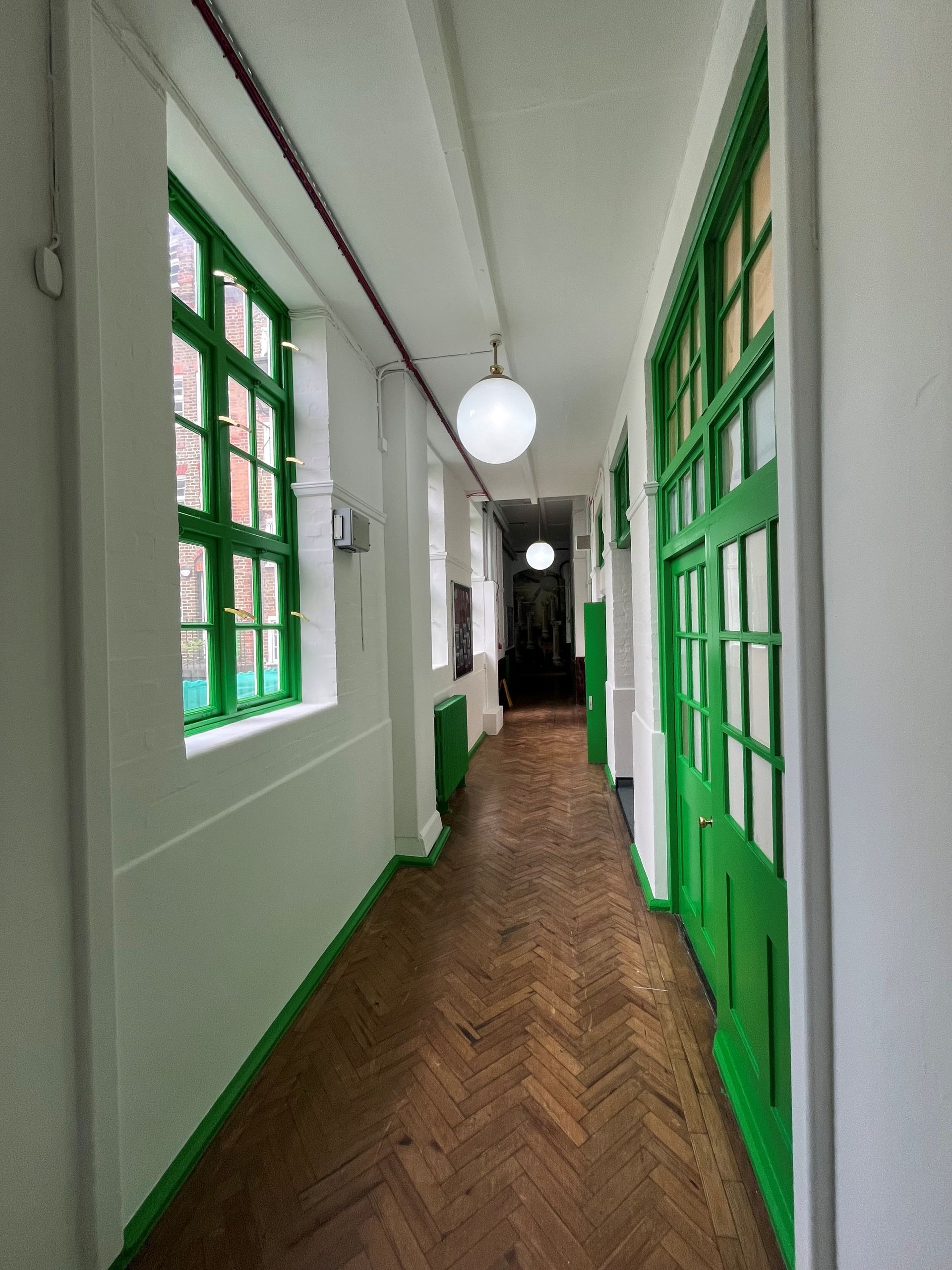 Painting and decorating works at Clapham Manor Primary School, Lambeth