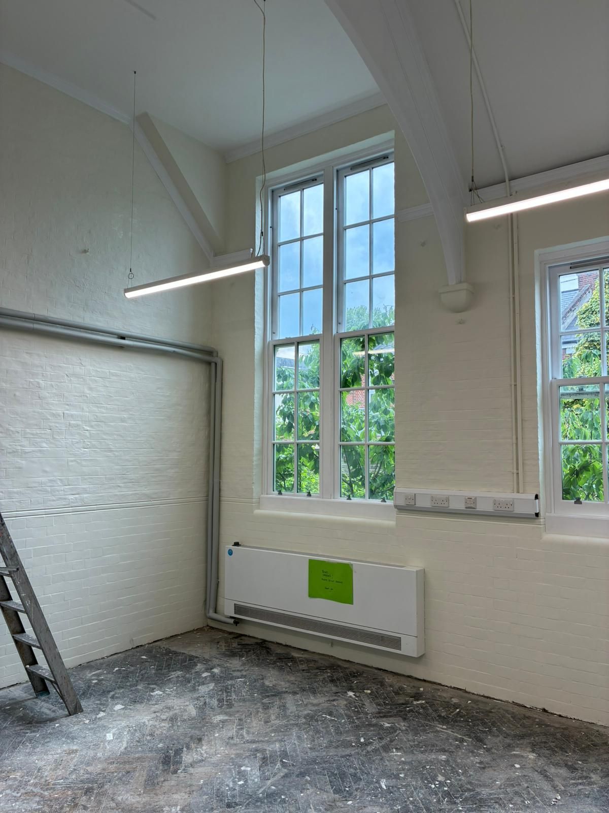 Completed interior plastering and damp proofing works by i2i Contractors