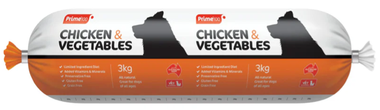 Prime 100 - Chicken & Vegetables 3kg