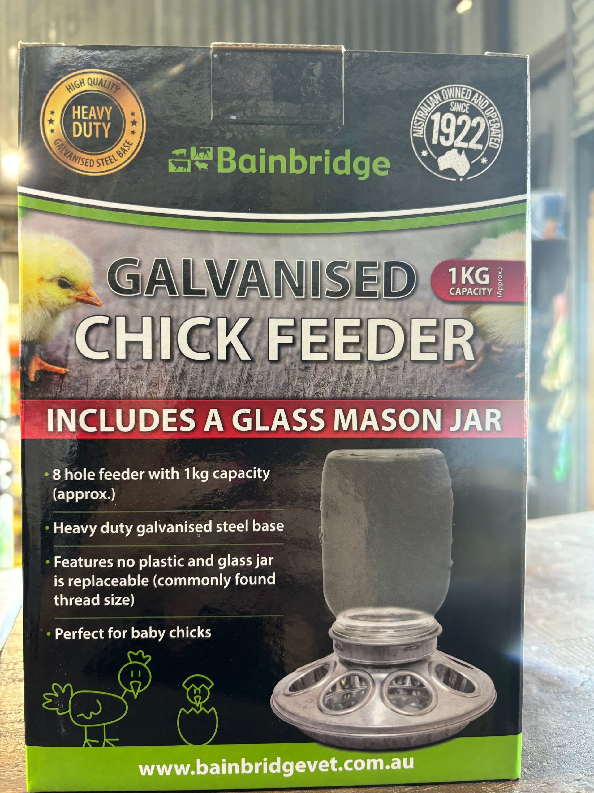Bainbridge Galvanised Chick Feeder