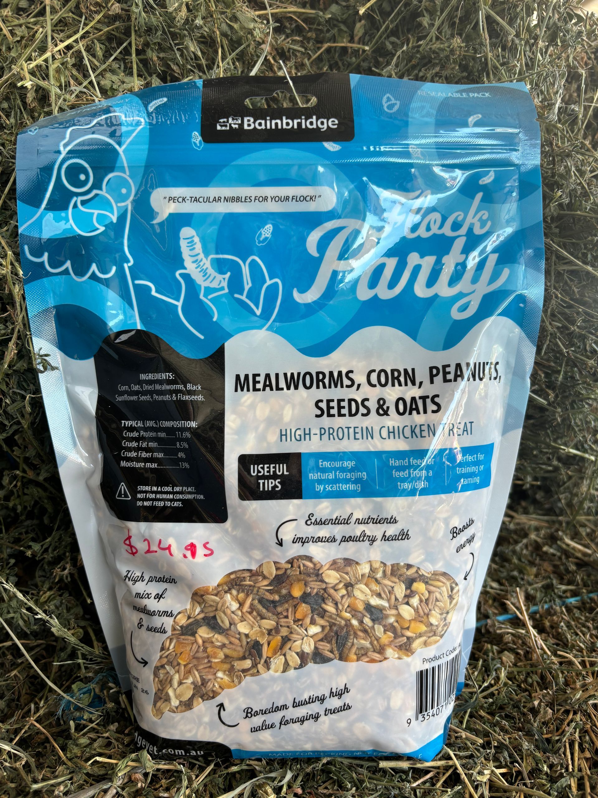 BAINBRIDGE FLOCK PARTY ~ Mealworms, Corn, Peanuts, Seeds & Oats