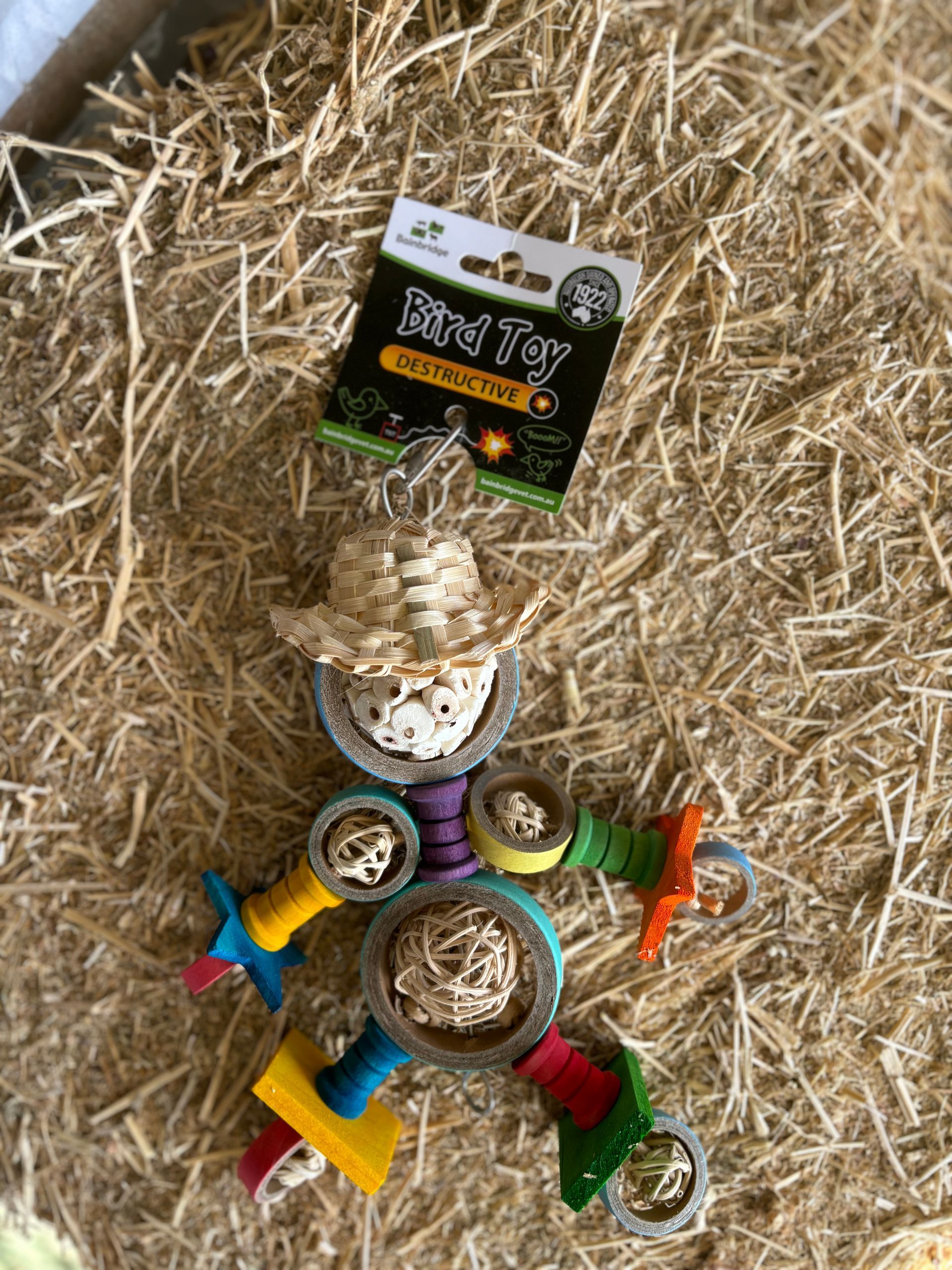 Bainbridge Bird Toy ~ Farmer Friend