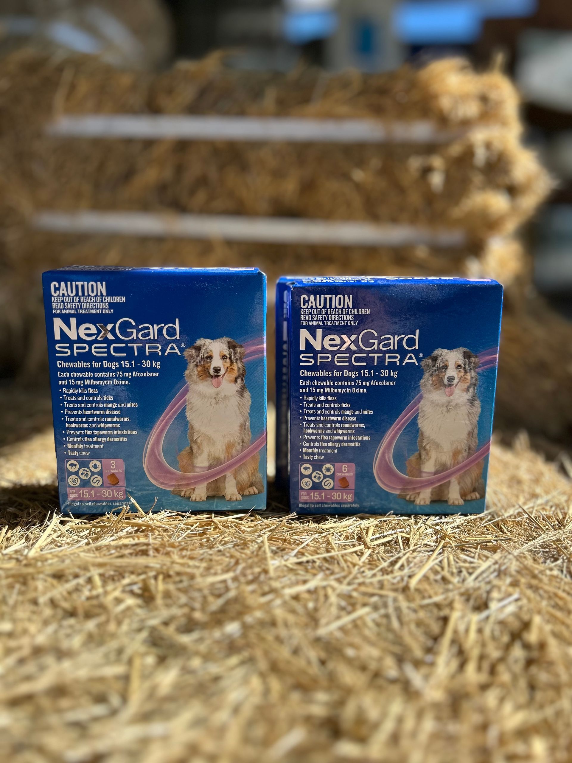 NexGard SPECTRA Chewables for Dogs 15.1-30kg