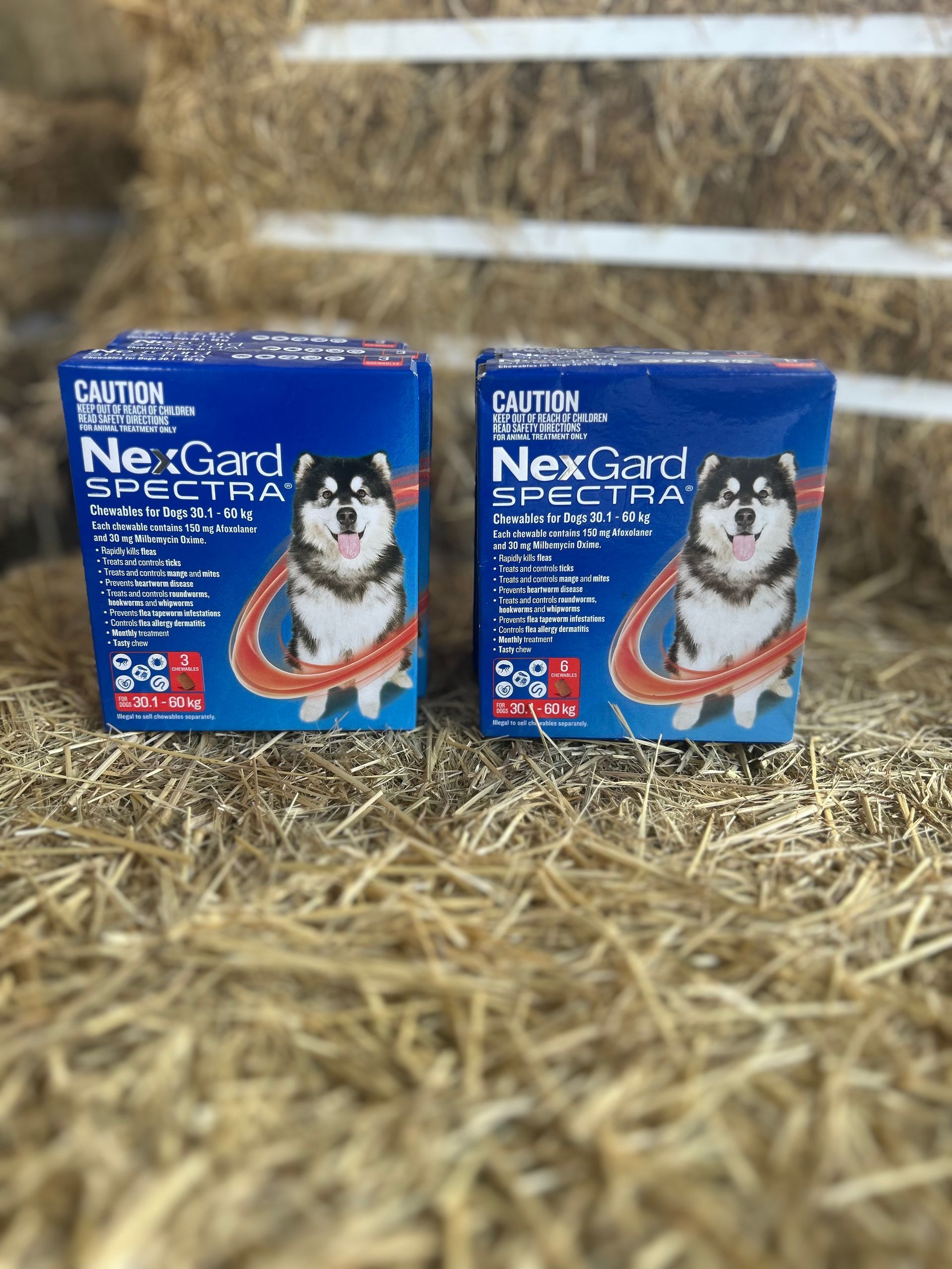 NexGard SPECTRA Chewables for Dogs 30.1-60kg