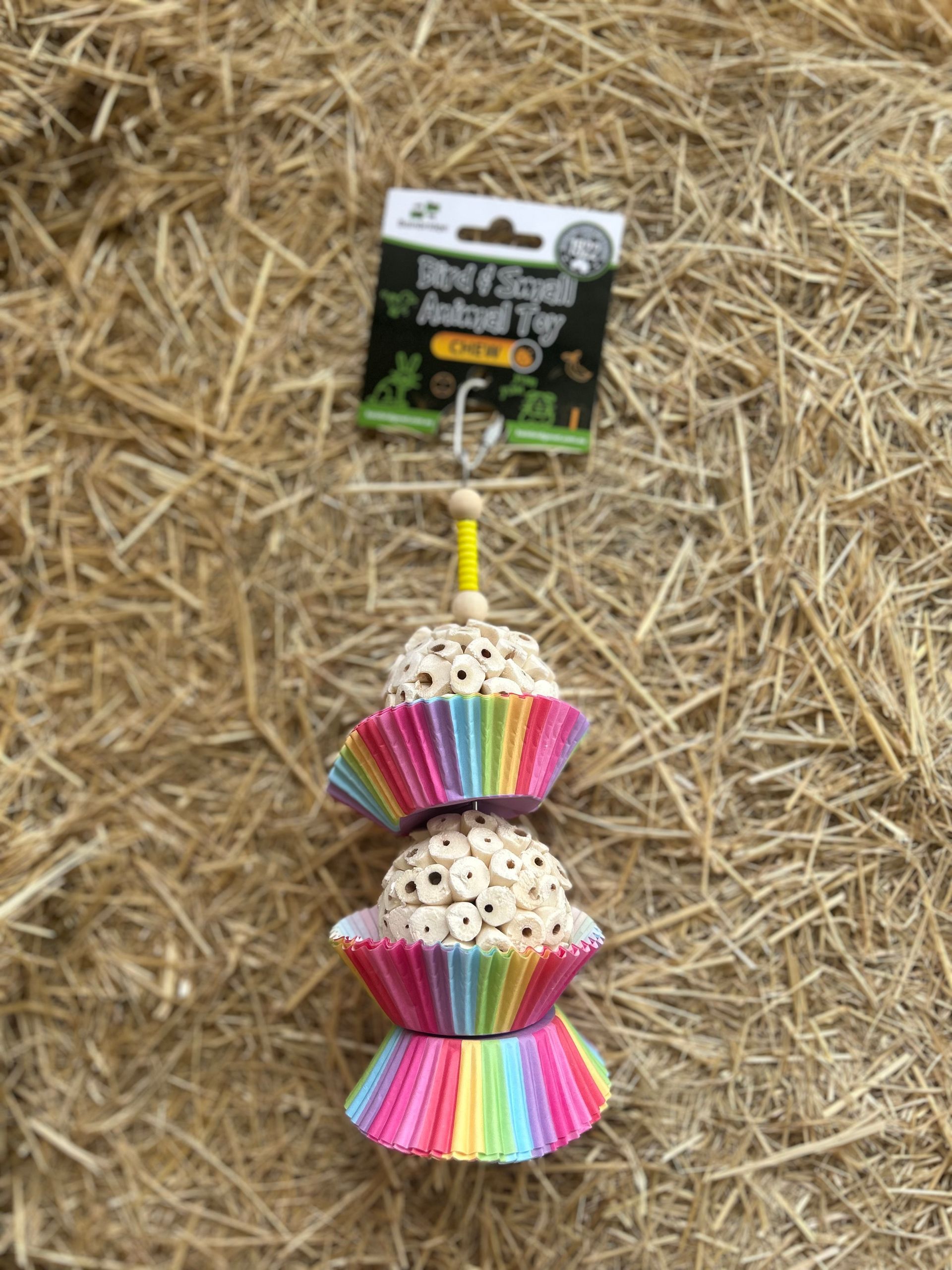 BAINBRIDGE Bird & Small Animal Toy - Tweet Treat Cupcakes