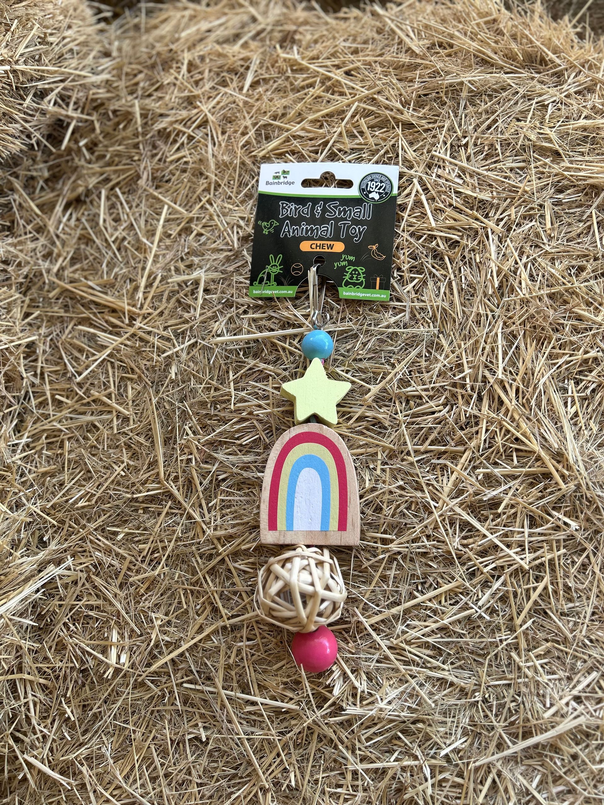 BAINBRIDGE Bird & Small Animal Toy - Rainbow Chew