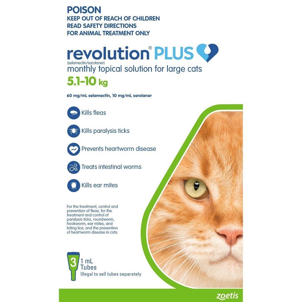 Revolution Plus - Large Cat (5.1-10kg)