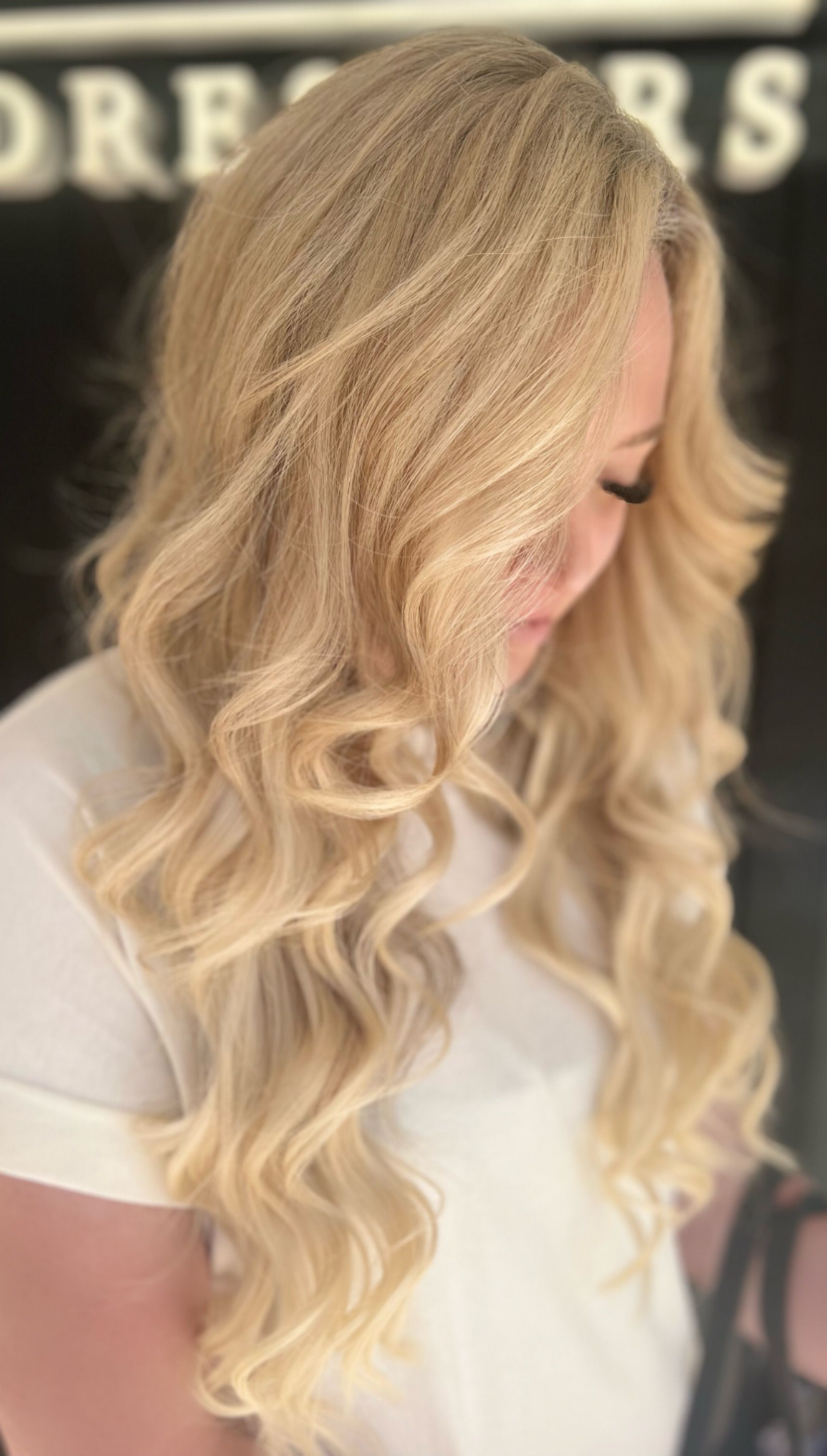 Blonde Hair Styled Straight, Covering the Shoulders and Back — Studio 23 In Biggera Waters, QLD
