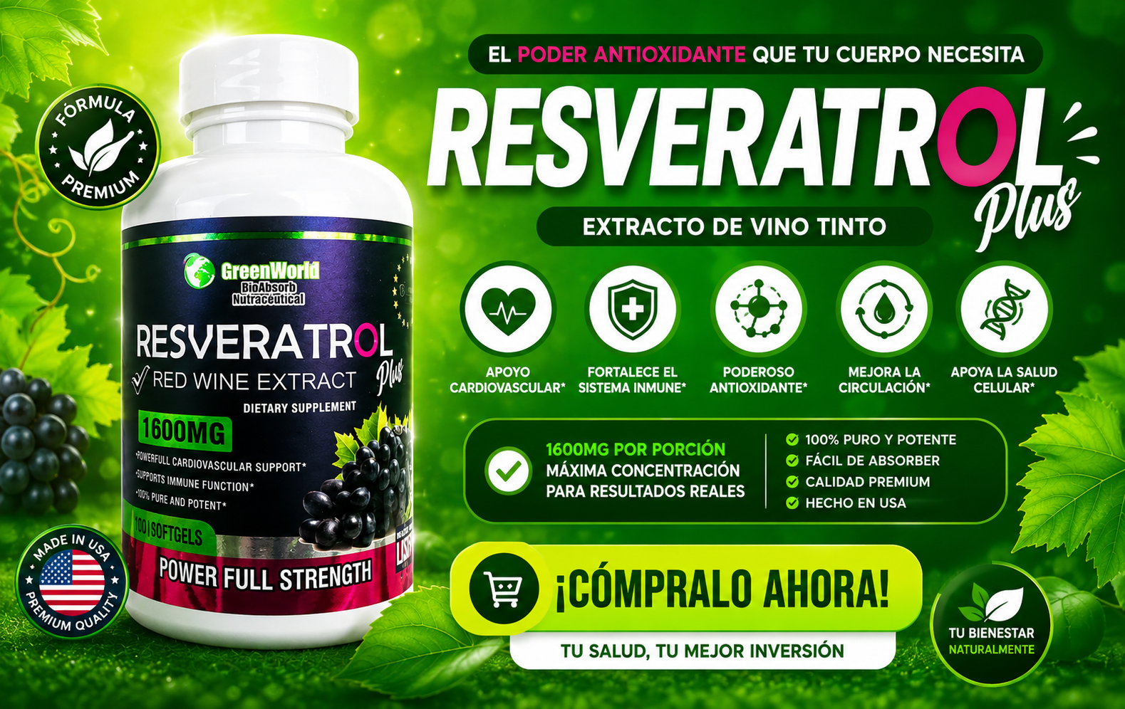SUPLEMENTOS VITAMINAS, OXIGENATES, CEREBRALES