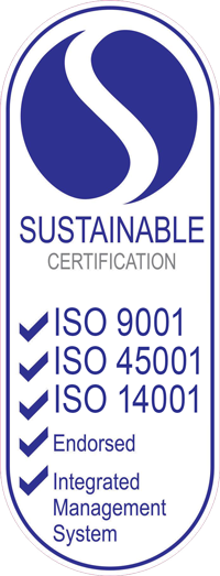 A sustainable certification iso 9001 iso 45001 iso 14001 endorsed integrated management system