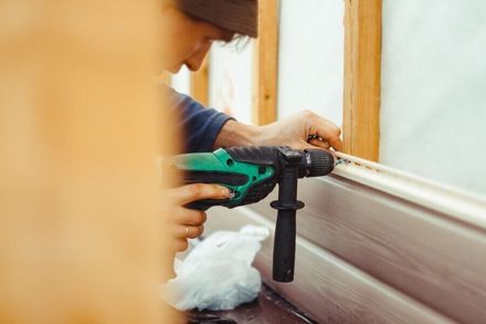 Vinyl siding installation