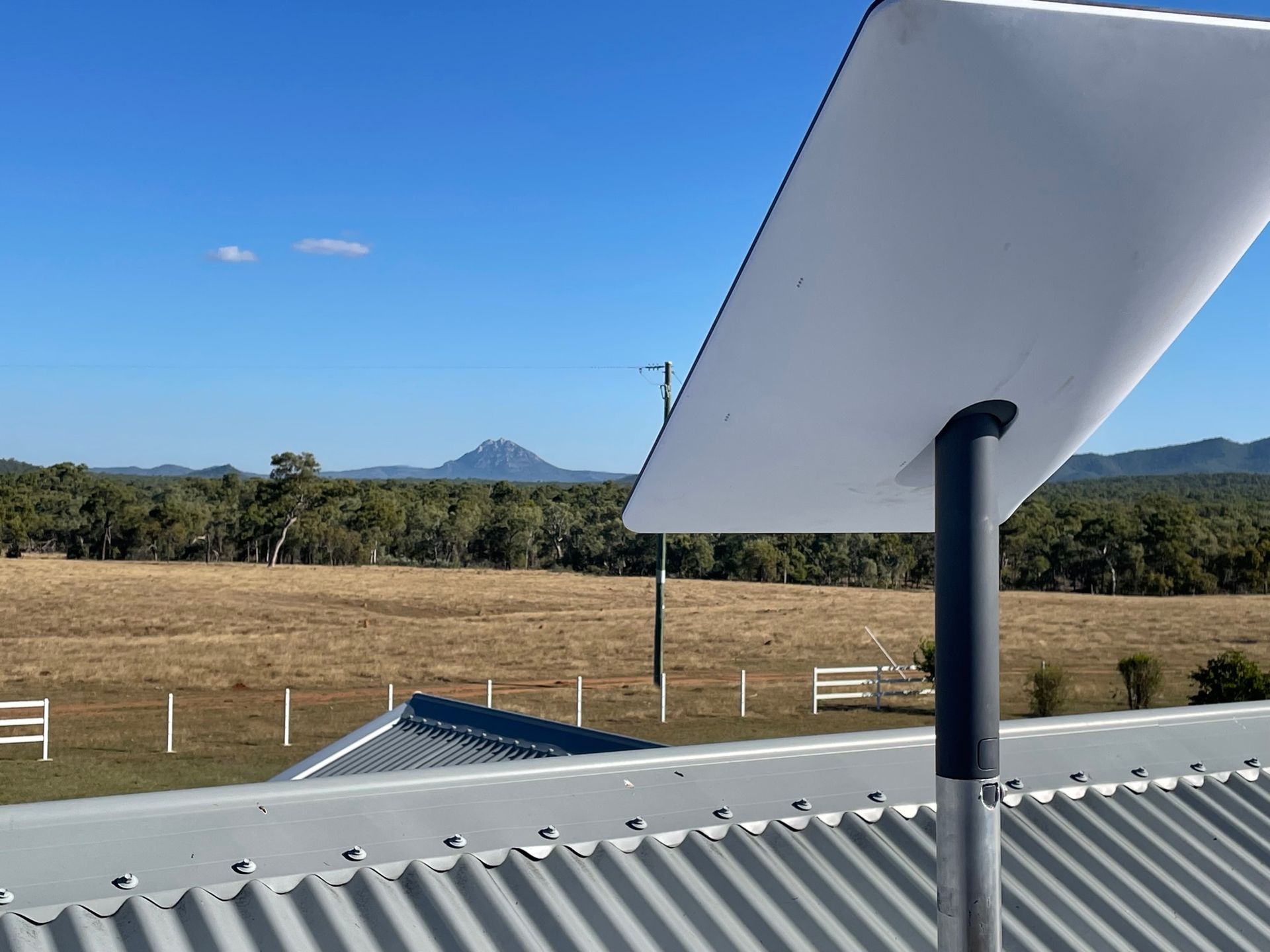 Starlink Satellite Dish on a Rooftop — Apex Antenna Solutions Pty Ltd in Whitsundays, QLD