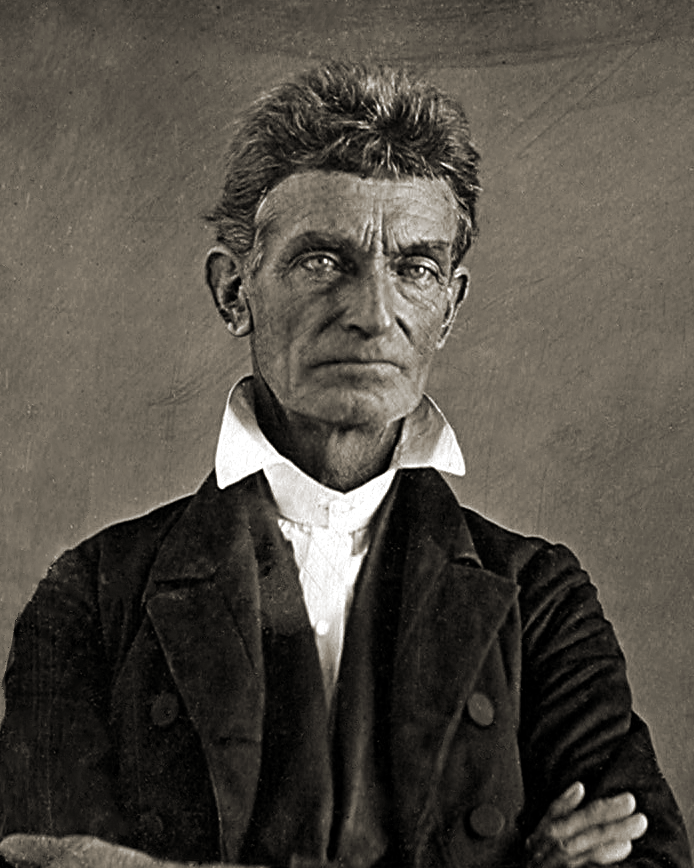 A black and white photo of John Brown.