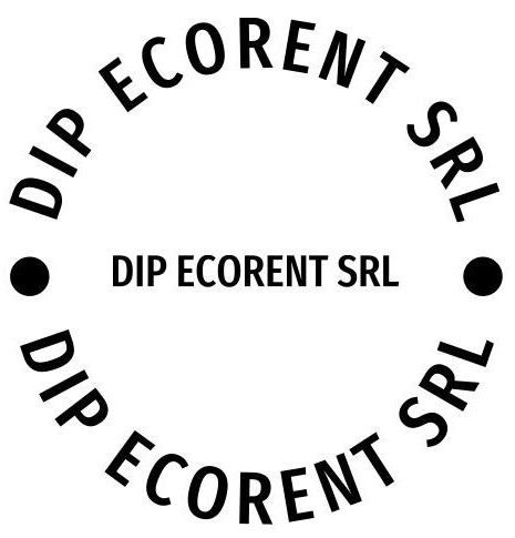 Logo per Dip Ecorent: un camion blu con un tubo, la scritta 