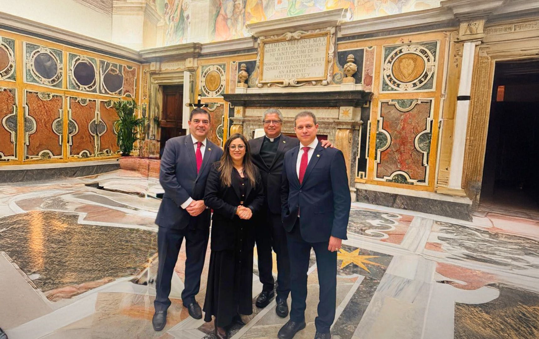 Representantes de la RUCAC en el Vaticano