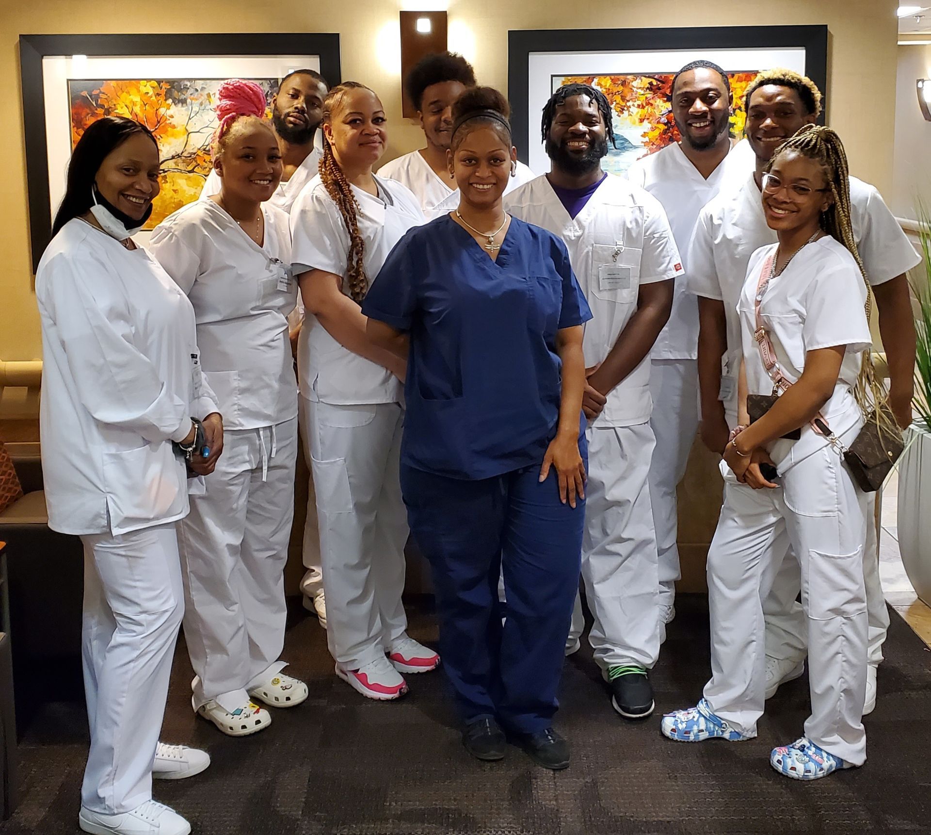Group of Nurses and Doctors Posing for a Picture
