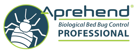 the logo for apprehend biological bed bug control professional