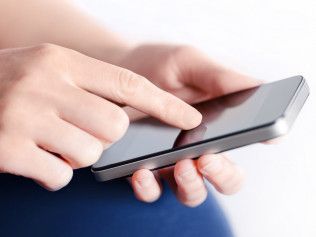 Person using mobile phone