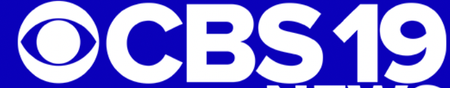 A blue square logo with the white CBS eye symbol followed by the text