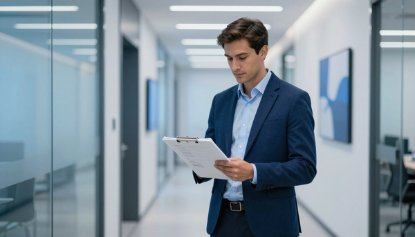 Health and Safety professional reviewing compliance checklist