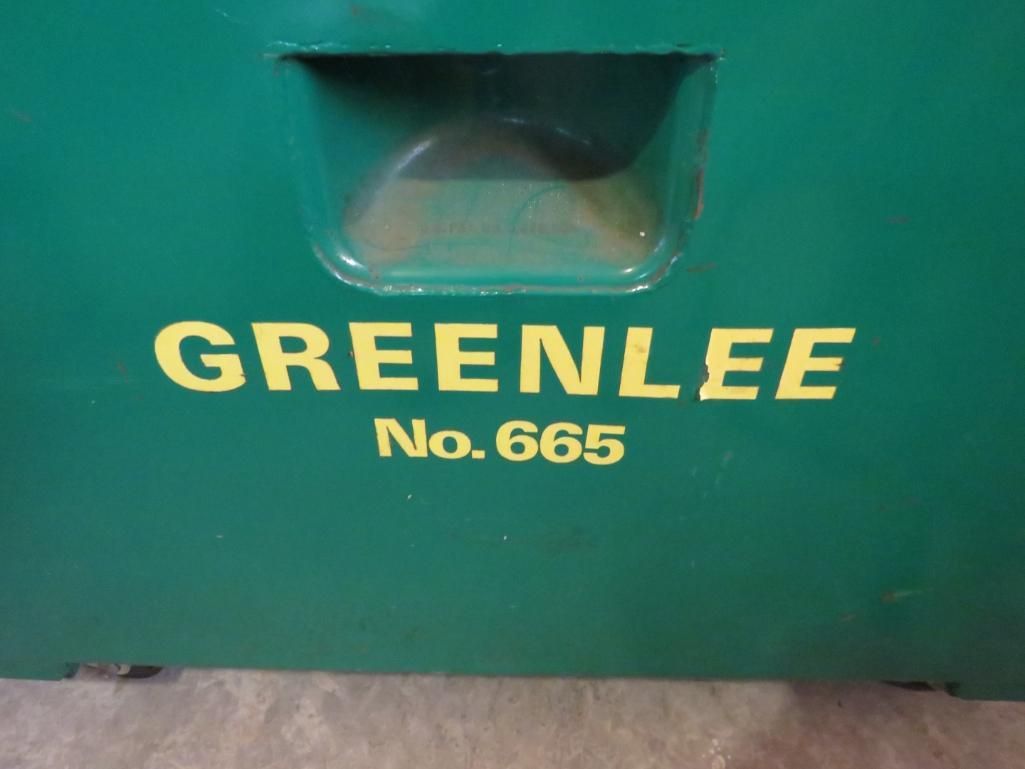Green toolbox detail with 