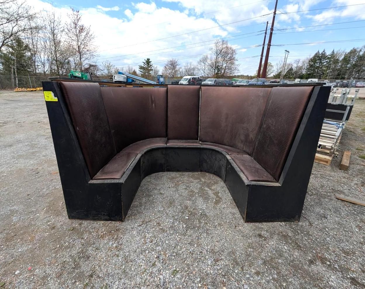 Large round restaurant seating