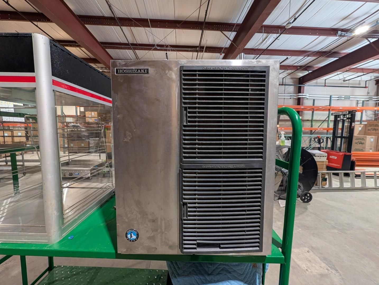 Industrial stainless-steel cart with a vented front panel
