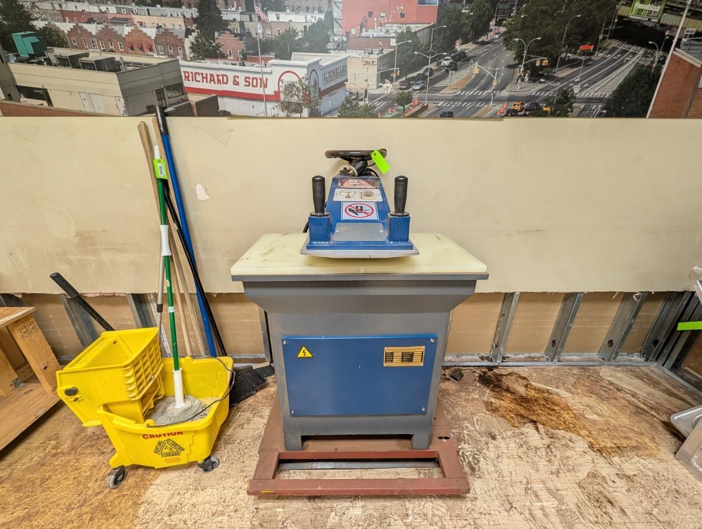 Blue industrial machine