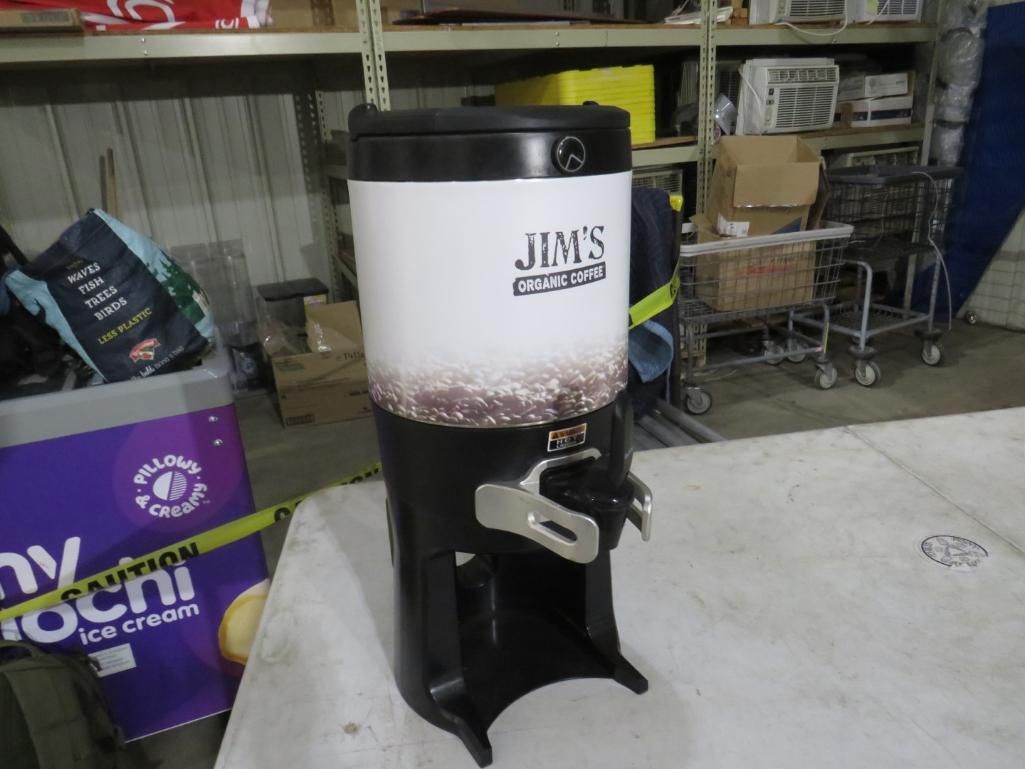 A coffee dispenser with