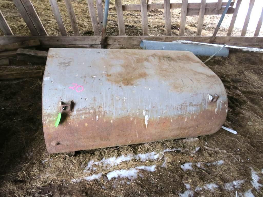 Large cylindrical metal object.