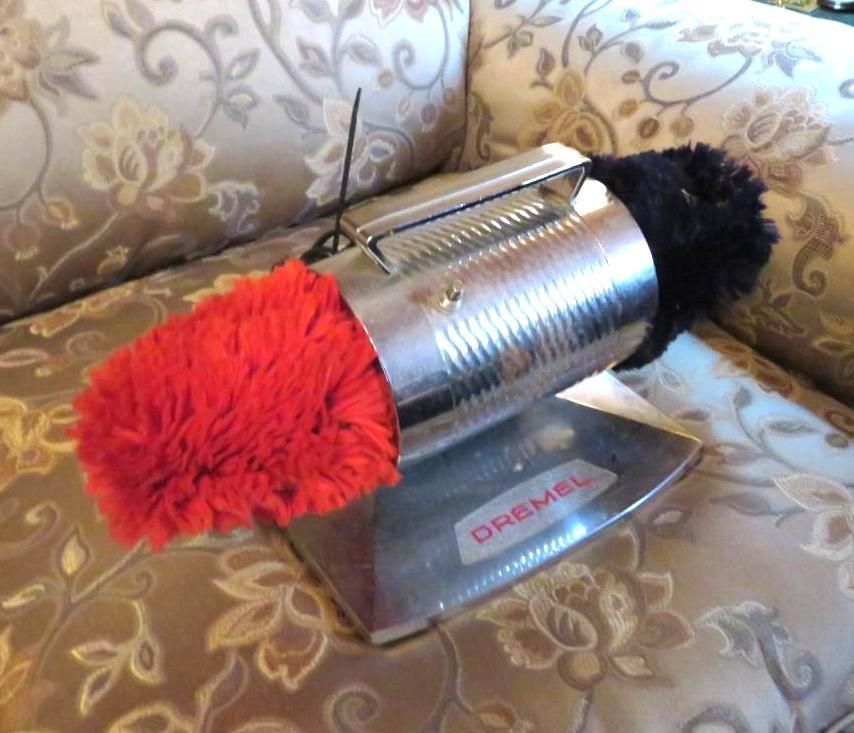 Shoe buffer and polisher.