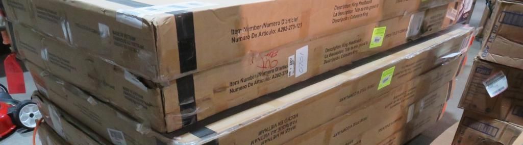 Stack of cardboard boxes.