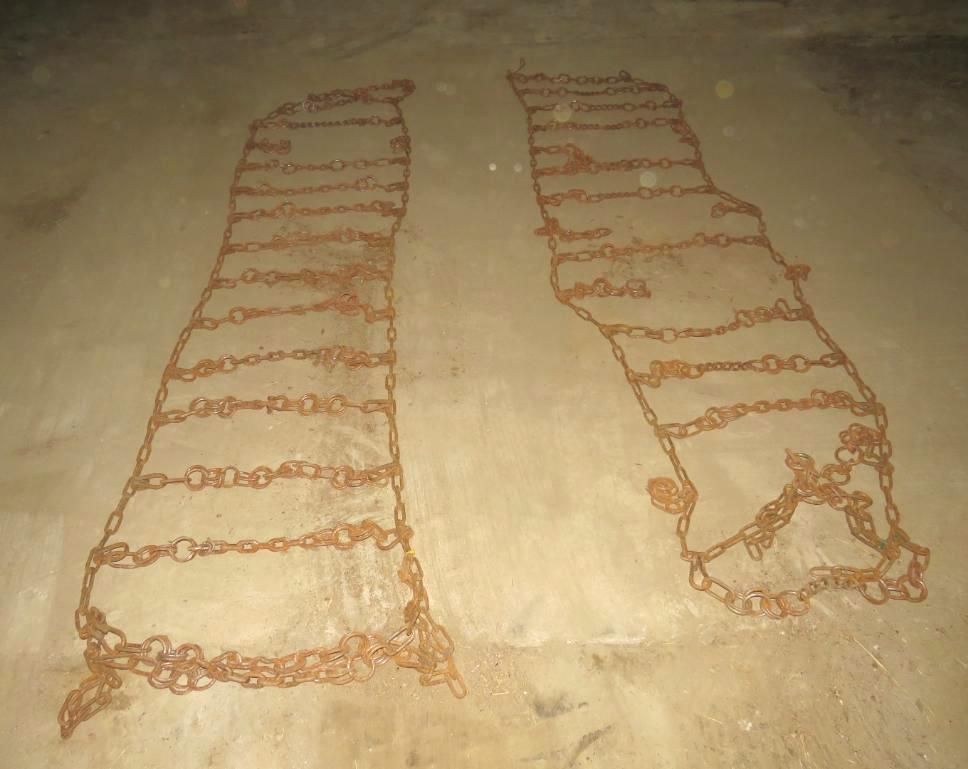 Two sets of tire chains.