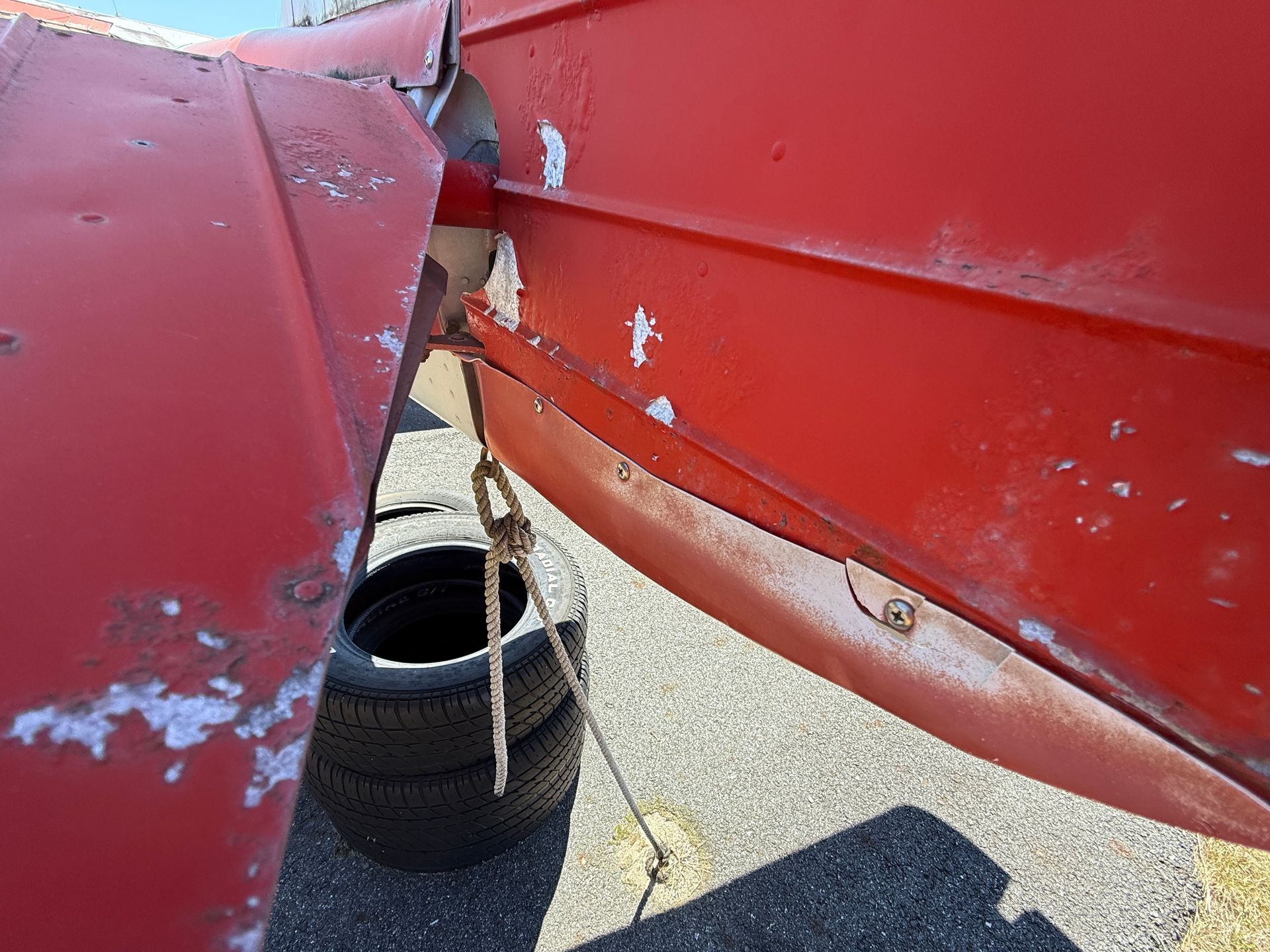 Close-up of a plane's intersection