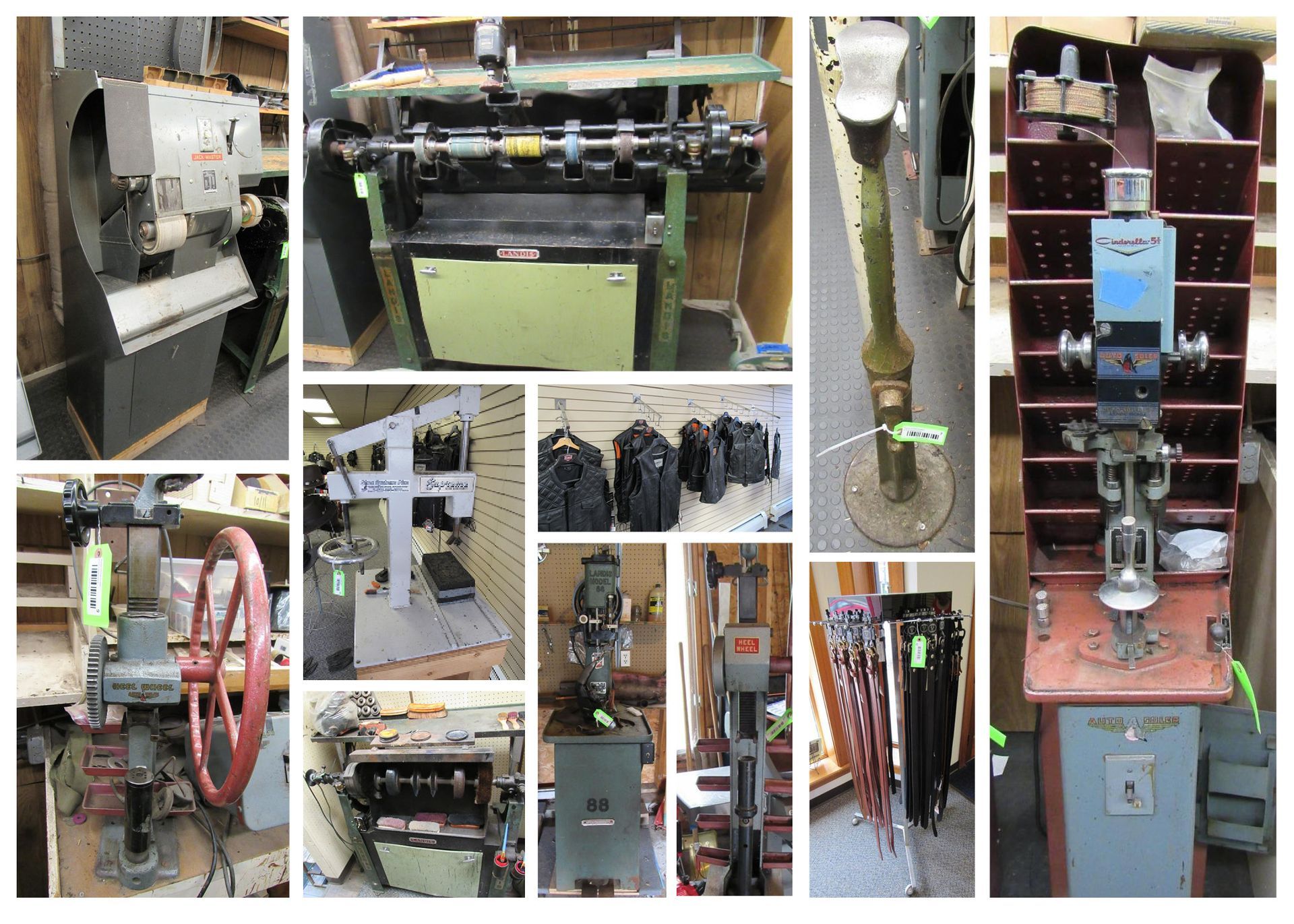 Collection of industrial machines and tools.